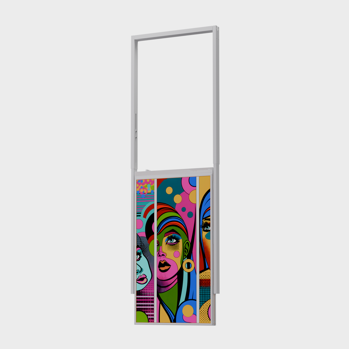 43 inch High Brightness LCD Narrowcasting Display met frame - hangend - portret oriëntatie - 3000 Nits