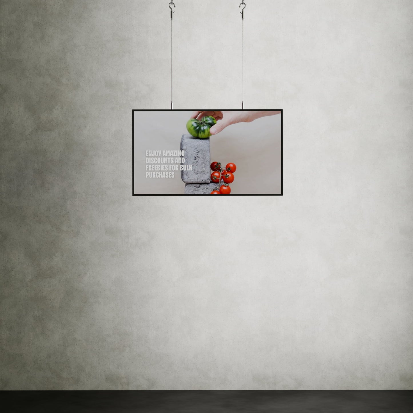 43-inch narrowcasting scherm met 3000 nits helderheid, ingebouwde Android-player, compatibel met kabels voor horizontale en verticale montage, ideaal voor digitale communicatie en etalagedisplays