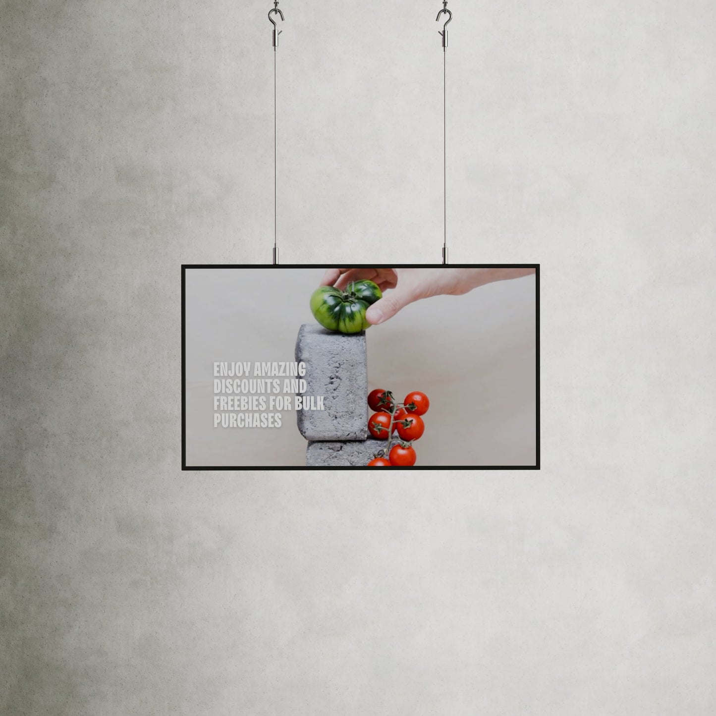 43-inch narrowcasting scherm met 3000 nits helderheid, ingebouwde Android-player, compatibel met kabels voor horizontale en verticale montage, ideaal voor digitale communicatie en etalagedisplays