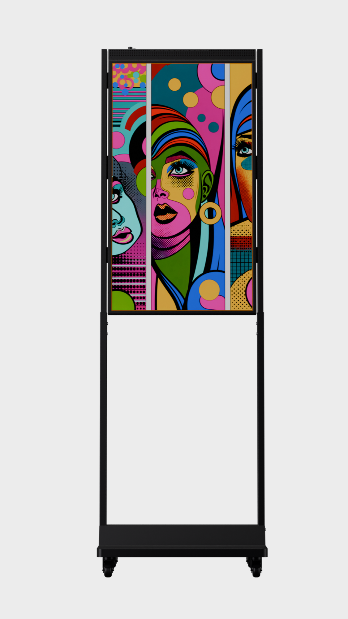 43 inch HB Narrowcasting Systeem op wielen - staand - 3000 Nits