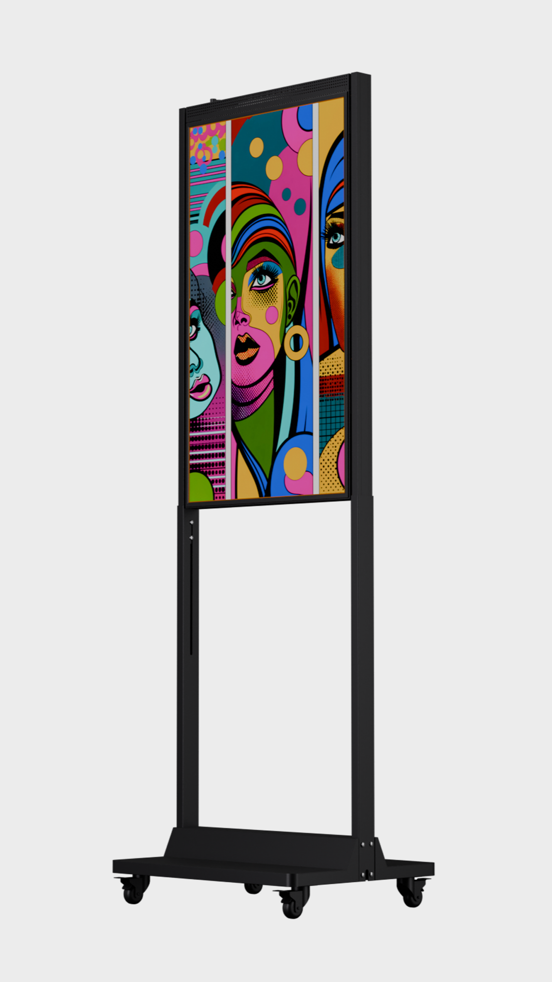 43 inch HB Narrowcasting Systeem op wielen - staand - 3000 Nits