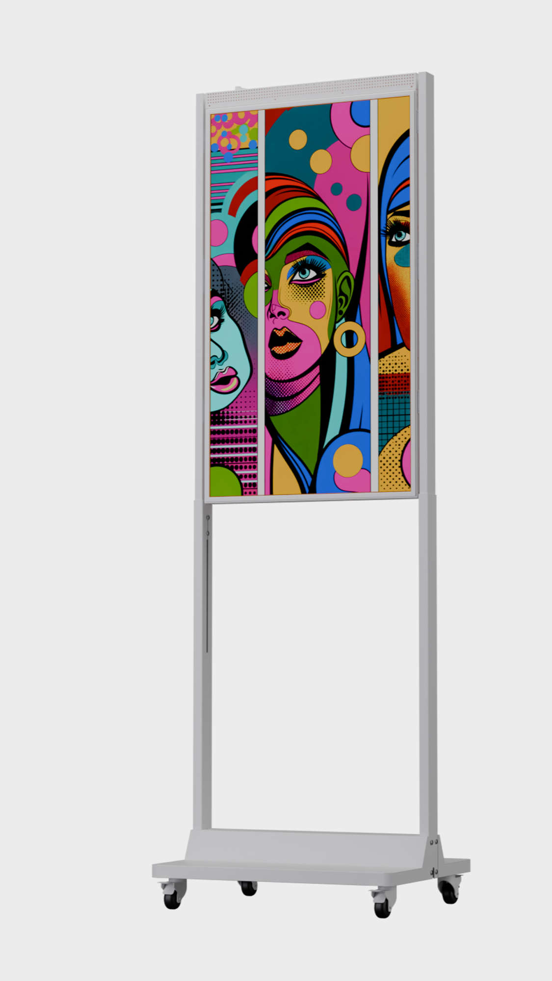 43 inch HB Narrowcasting Systeem op wielen - staand - 3000 Nits