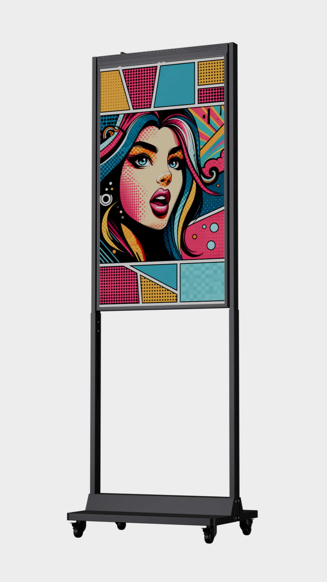 49 inch HB Narrowcasting Systeem op wielen - staand - 3000 Nits