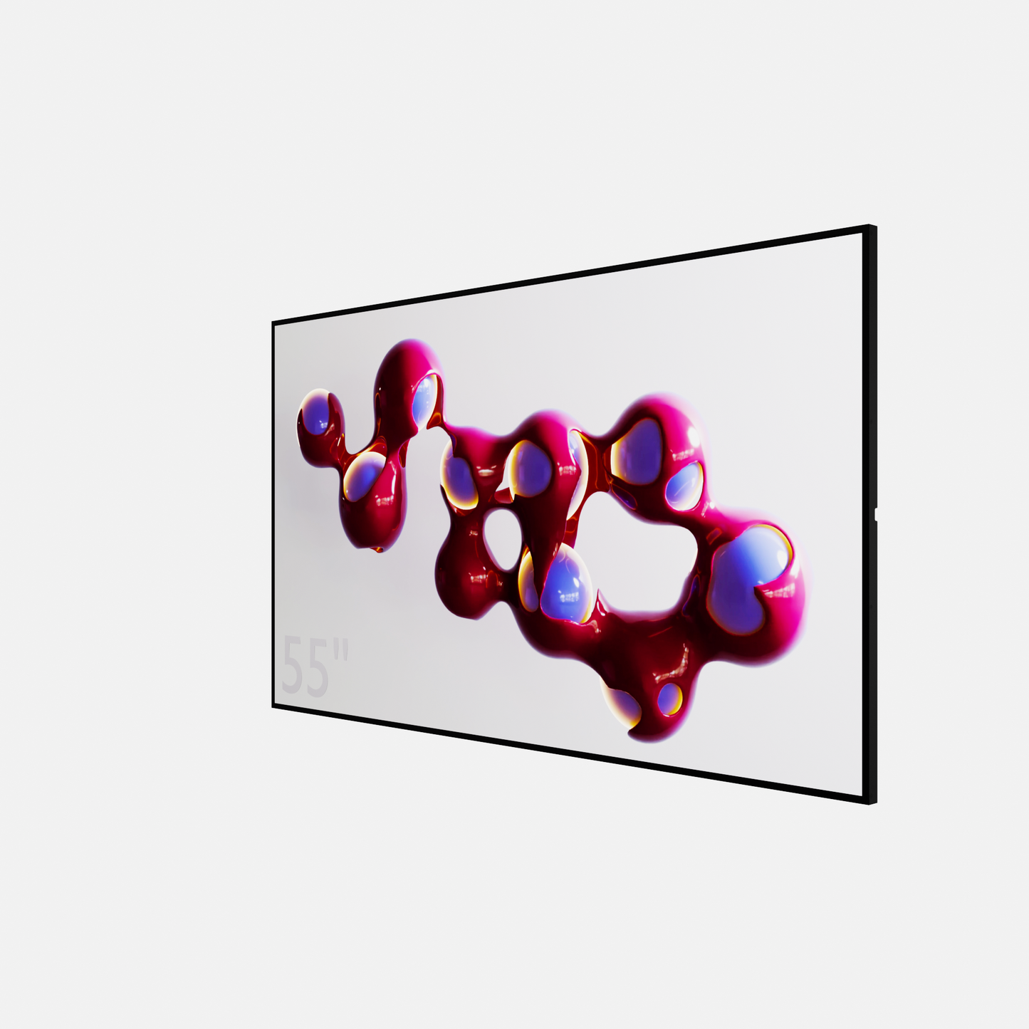 55inch Landscape Ultradun 20mm Scherm met Ingebouwde Android Narrowcasting | 700 Nits | Landscape montage