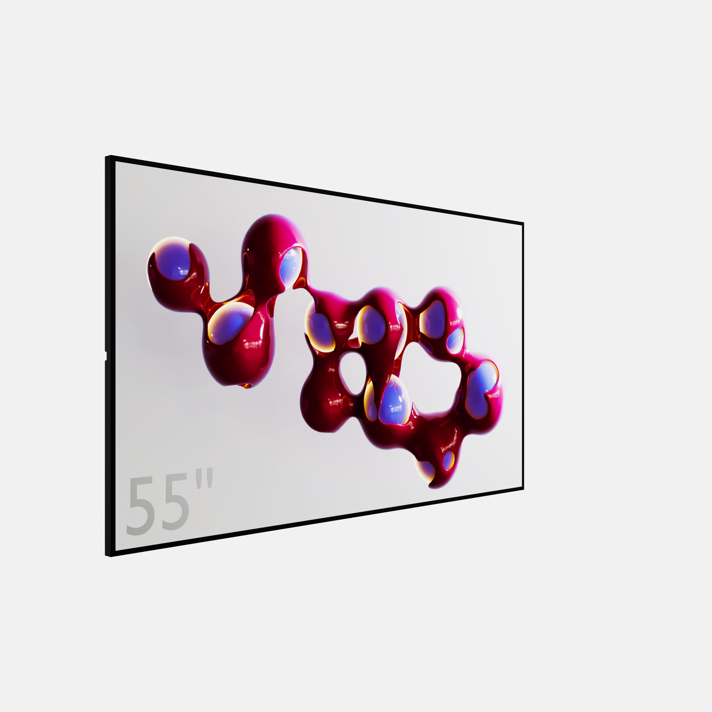 55 Inch Ultradun Narrowcasting Systeem - 700 Nits - wandmontage