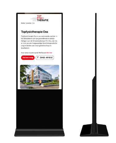 Staande kiosk met 4K Scherm V1 - 55 Inch