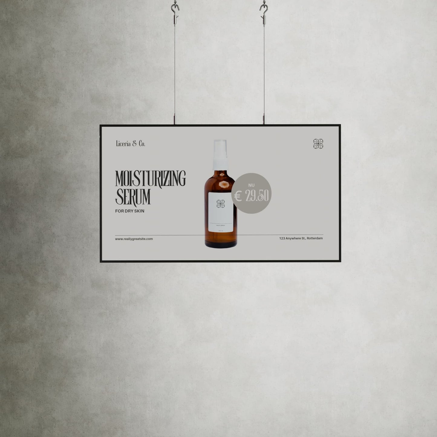 Commericeel Narrocasting scherm 55 inch 3000 nits voor etalages