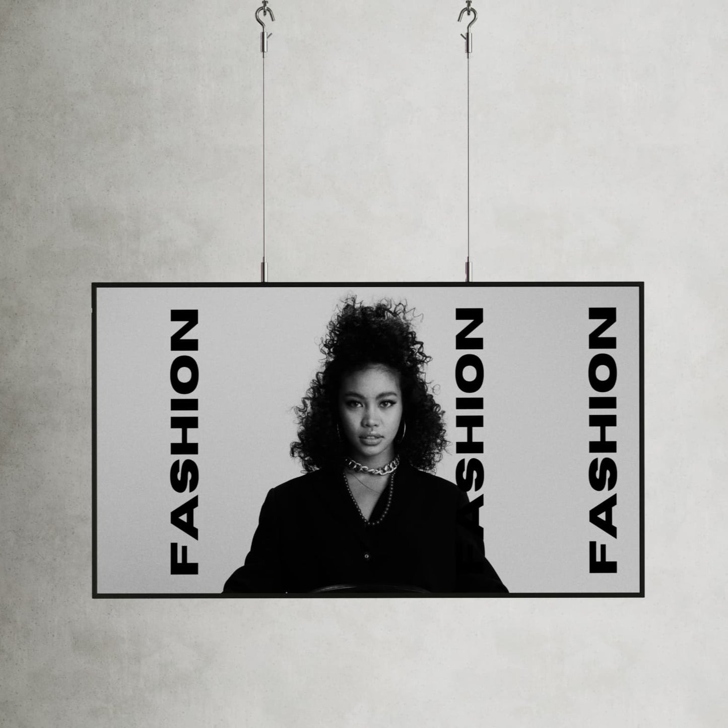 55 inch 4k 3000 nits LCD scherm met kleding reclame