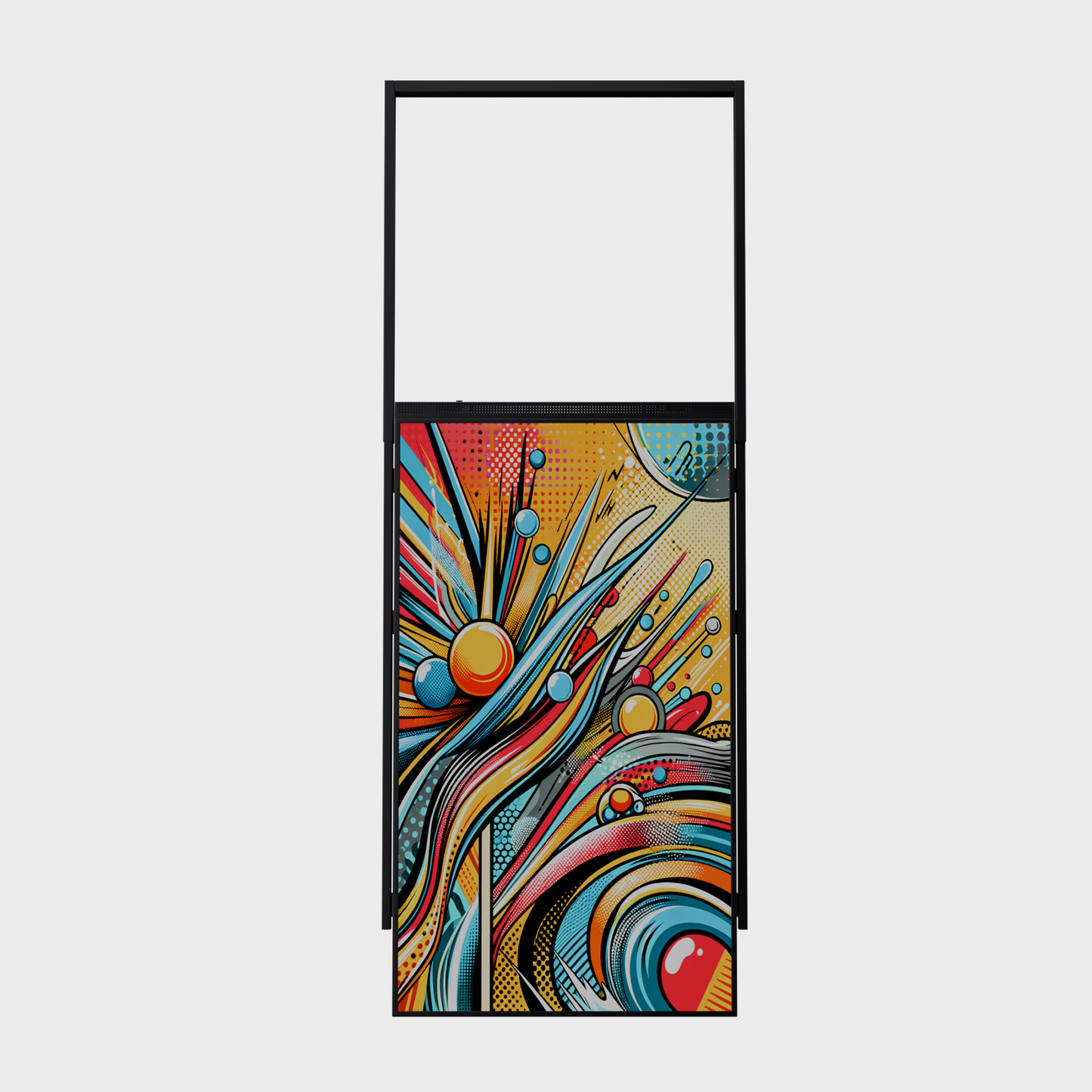 65 inch High Brightness LCD Narrowcasting Display met frame - hangend - portret oriëntatie - 3000 Nits