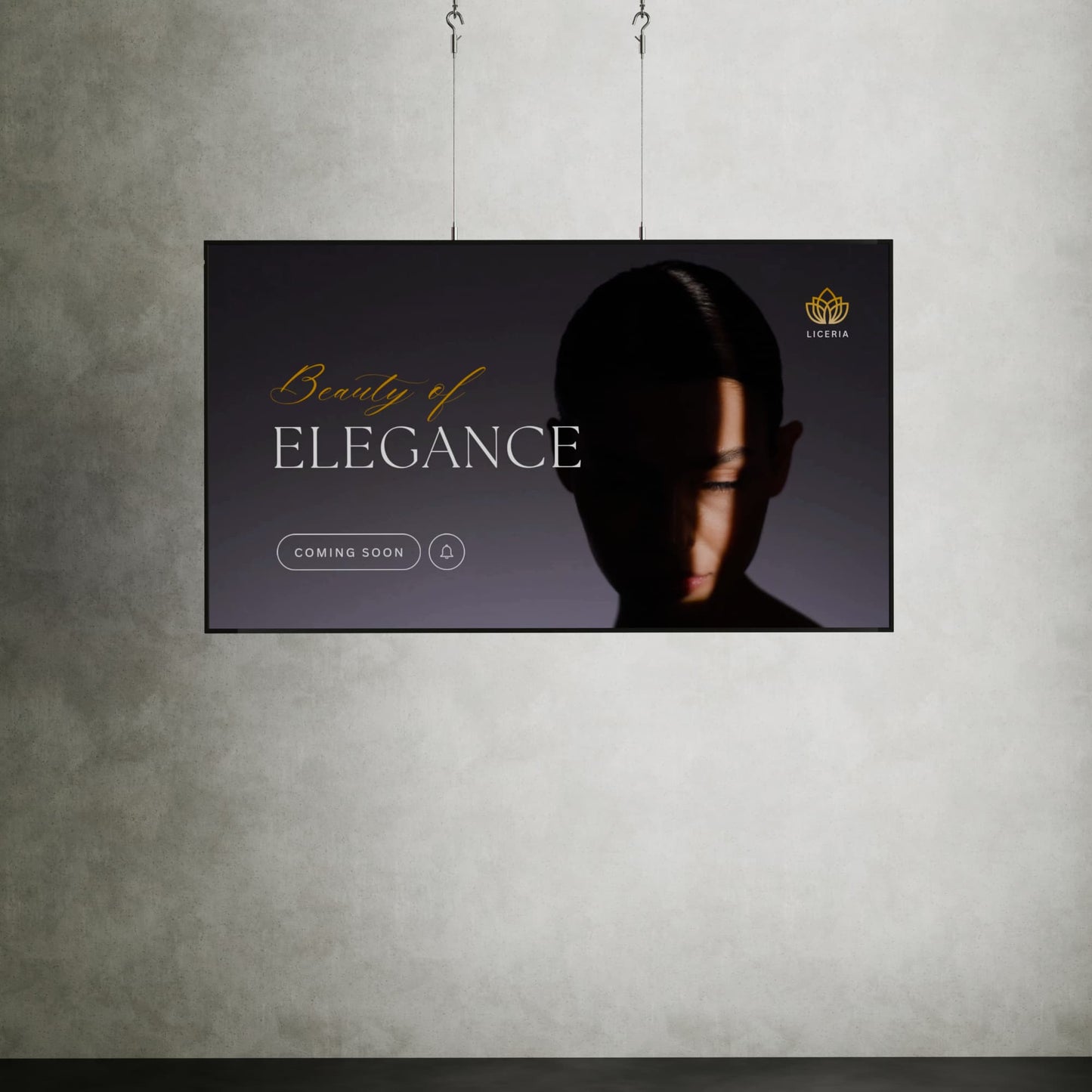 High-brightness 75-inch scherm van 3000 nits, ideaal voor reclame, toont cosmetica visuals met scherpe details