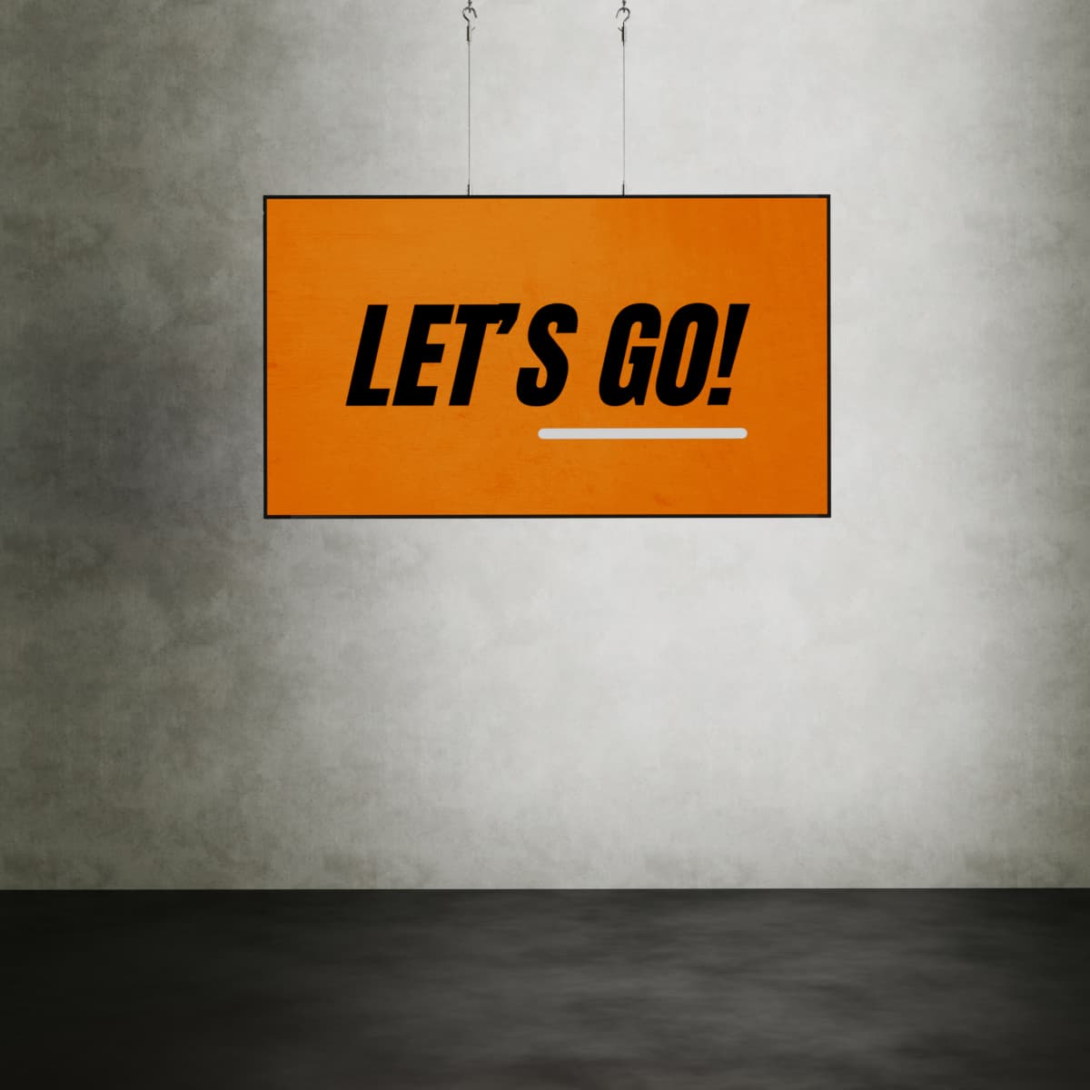 4K 75-inch narrowcasting etalagescherm met 3000 nits helderheid, horizontaal opgehangen aan kabels.