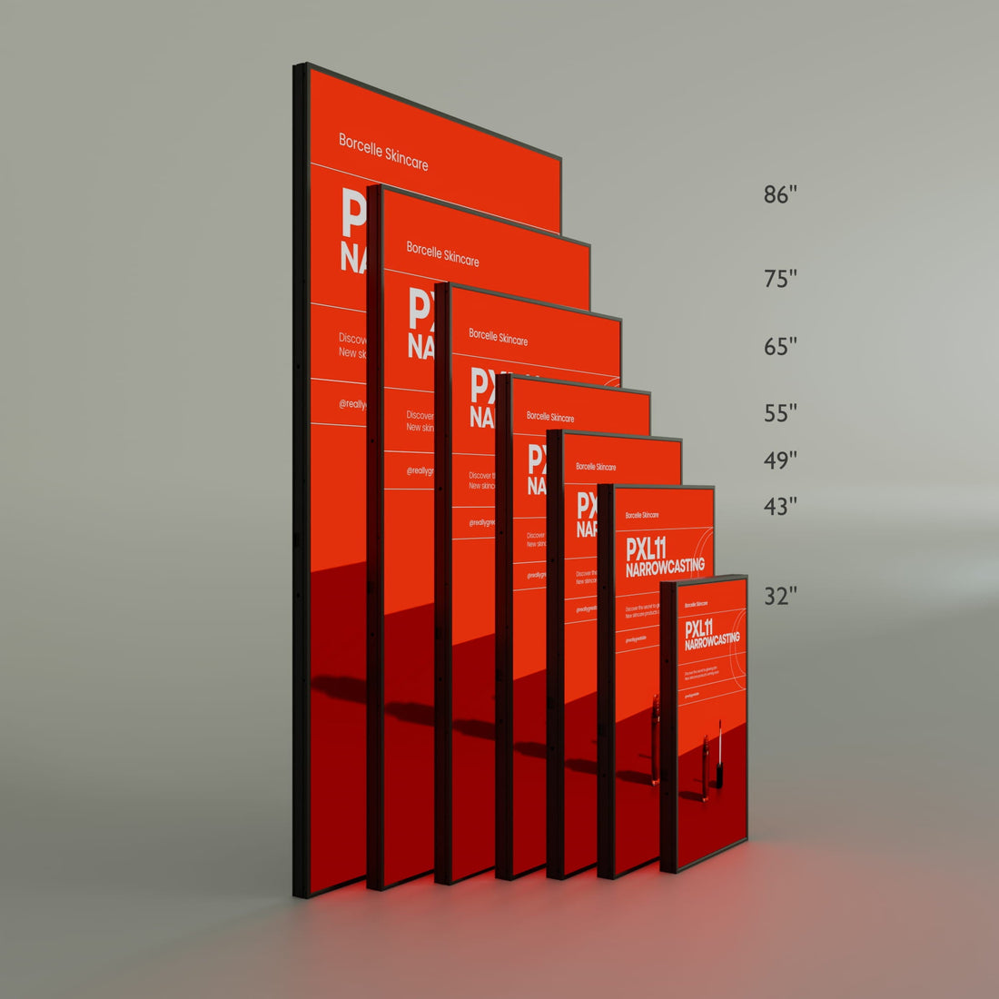 Magister zichtbaar op het grote LCD-scherm achter veiligheidsglas
