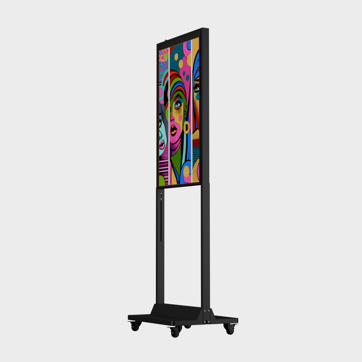 43 inch High Brightness LCD Etalage Display op wielen | Staand | Enkelzijdig