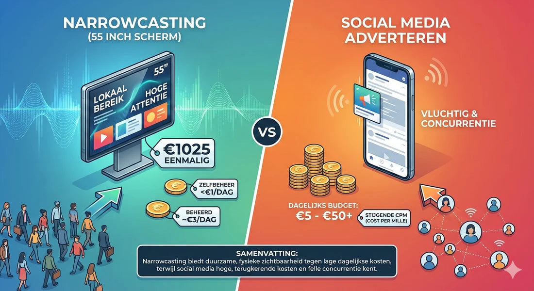 narrowcasting t.o.v. social media