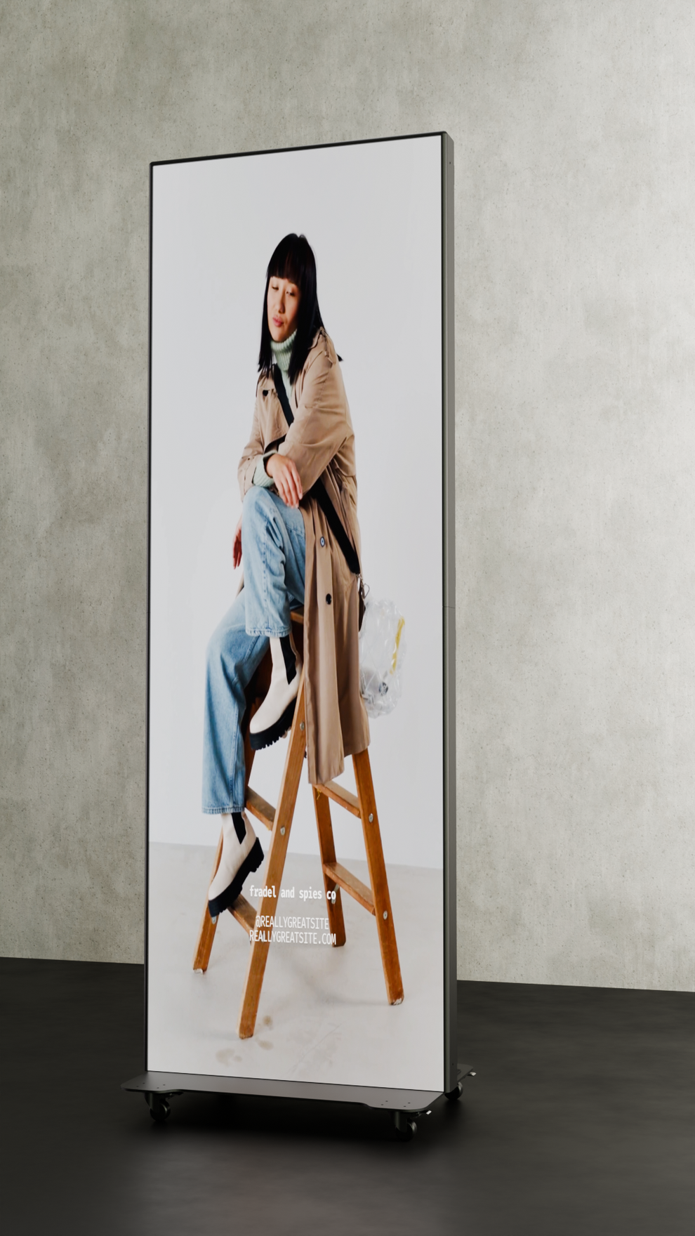 LED Video Poster – staand - mobiel - 700-1000 Nits – PXL11 b.v.